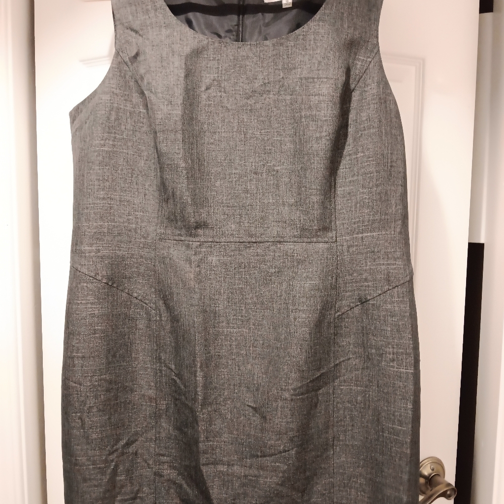 Kasper sleeveless dress, slight shimmery silver glow! see later pics, sz 16 zip